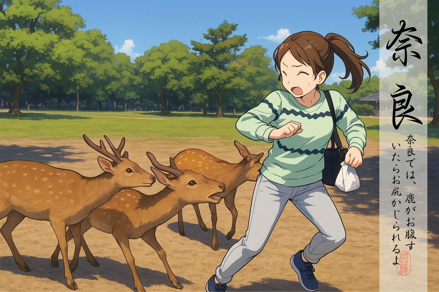 Nara Deer: Desk mat