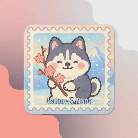 Ume Husky - Cork-back coaster