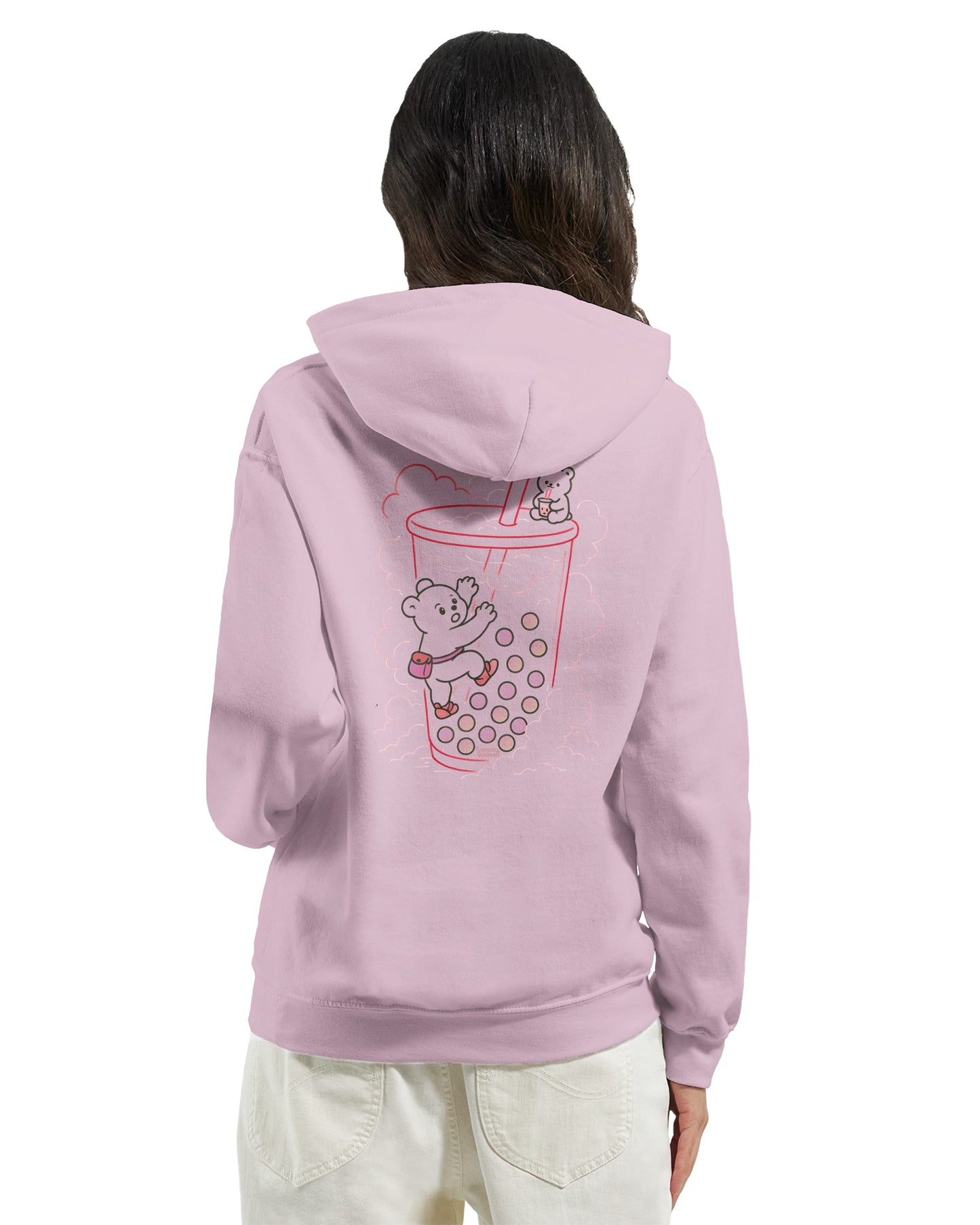 Bubble Tea (Red) Climber - Pullover Hoodie