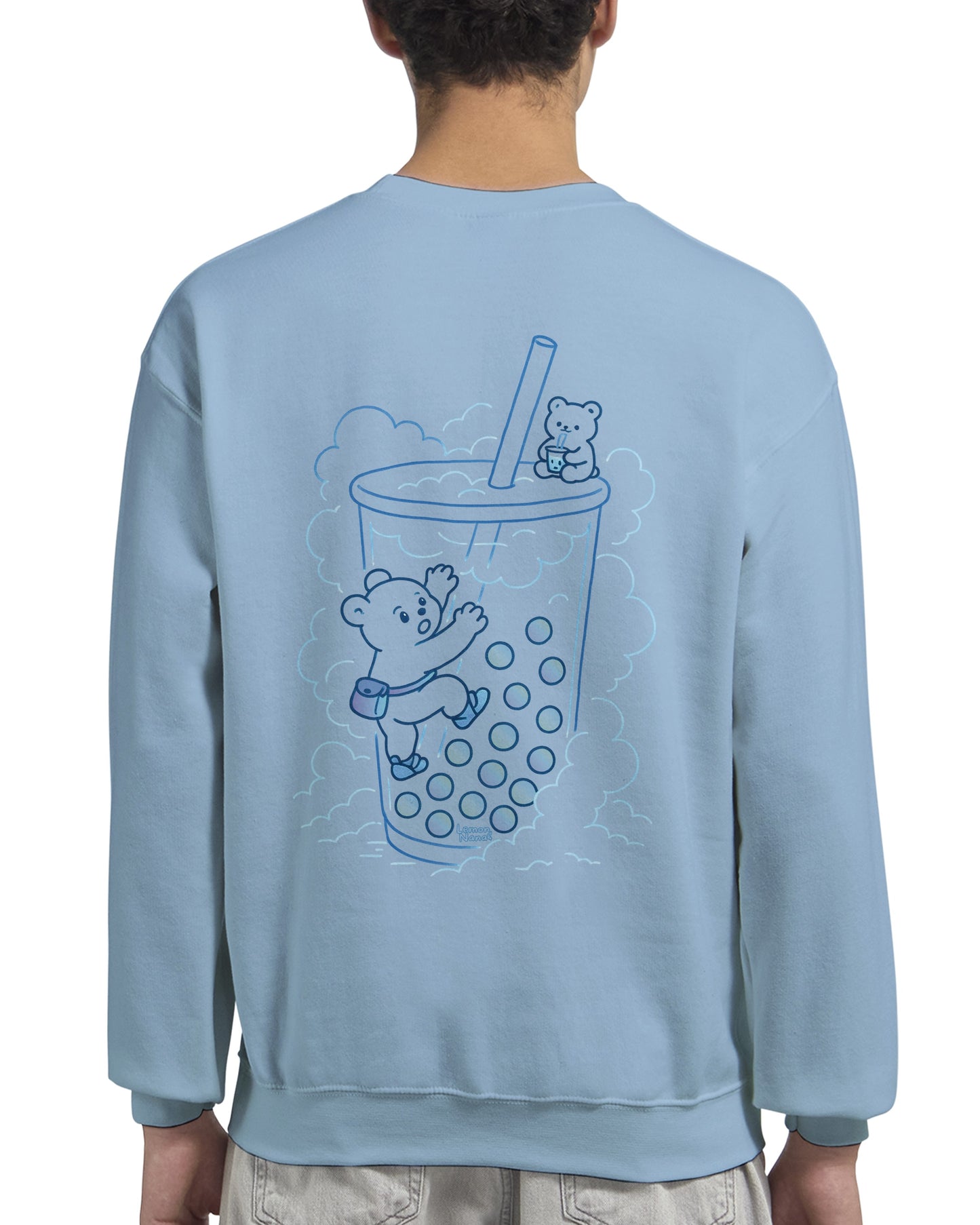 Bubble Tea (Blue) Climber - Crewneck Sweatshirt