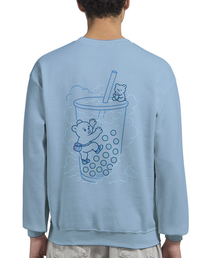 Bubble Tea (Blue) Climber - Crewneck Sweatshirt